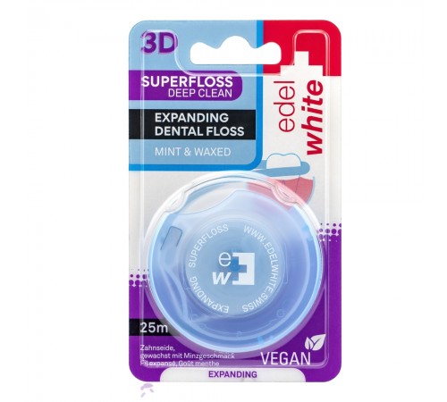 Зубна нитка-флос, що розширюється, 25 м