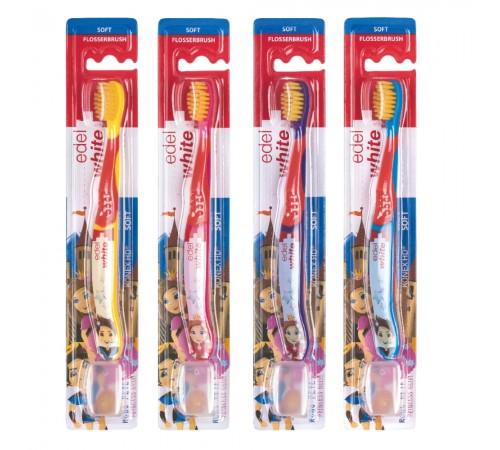 М’яка дитяча зубна щітка edel+white з щетиною Konex