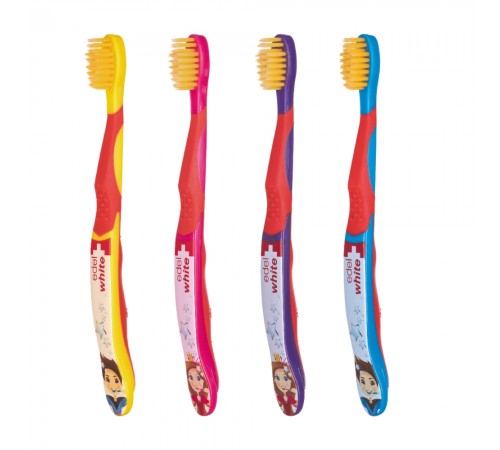 М’яка дитяча зубна щітка edel+white з щетиною Konex
